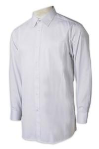 R321 訂製男裝長袖恤衫 設計淨色條紋恤衫  恤衫供應商  香港 康業服務有限公司   60%COTTON 40%POLYESTER 